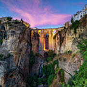 El Tajo Canyon Of Ronda Malaga Spain Poster