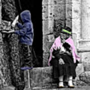 Elderly Beggar In Biblian Ii Poster