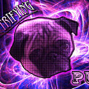 Electrifying Pug Poster