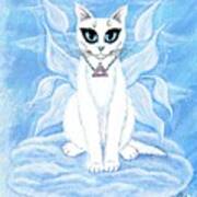Elemental Air Fairy Cat Poster