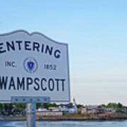 Entering Swampscott Sign Lynn Waterfront Ma Poster