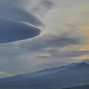 Etna Clouds Poster
