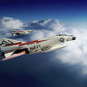 F-4 Phantom Vf-74 Poster
