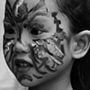 Face Painted Girl From Hanoi Creative Poster