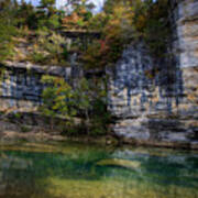 Fall Bluff At Ozark Campground Poster
