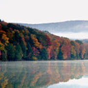 Fall By The Lake Poster