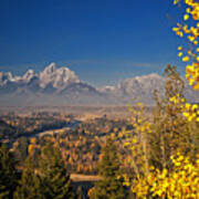 Fall Colors At The Snake River Overlook Poster