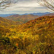 Fall Mountain Overlook Poster