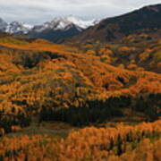 Fall On Full Display At Capitol Creek In Colorado Poster