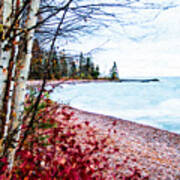 Fall On Lake Superior Poster