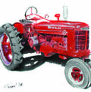 Farmall Tractor Poster