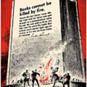 Fdr Quote On Book Burning Poster