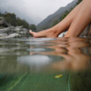 Feet On The Water Poster