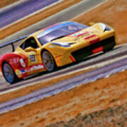 Ferrari 458 Challenge Lisa Clark Poster