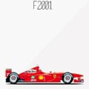 Ferrari F2001 F1 Poster Poster