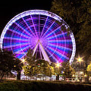 Ferris Wheel At Centennial Park 1 Poster