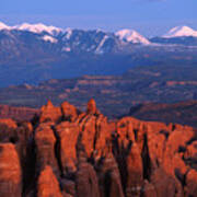 Fiery Furnace And La Sal Mountains Poster