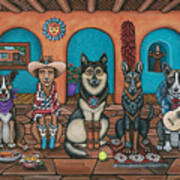 Fiesta Dogs Poster