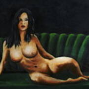 Fine Art Female Nude Sara Seated 2011 Poster
