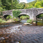 Fingle Bridge Dartmoor Devon, England Poster