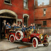 Fire Truck - The Flying Squadron 1911 Poster