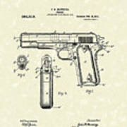 Firearm 1911 Patent Art Poster