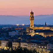 Firenze At Sunset Poster