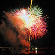 Fireworks At Lake Okoboji Poster