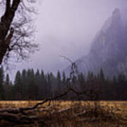 First Snow In Yosemite Valley Poster