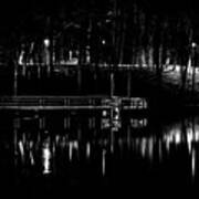 Fishing Dock At Night 2017 Poster