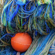 Fishing Nets And Buoy Poster