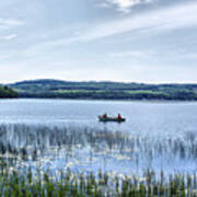 Fishing On Lake Carmi Poster
