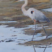 Fishing The Mud Flats...sold Poster