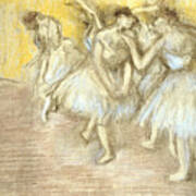 Five Dancers On Stage Poster