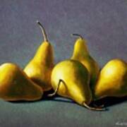 Five Golden Pears Poster