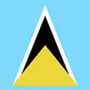 Flag Of Saint Lucia Poster