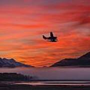 Floatplane Takes Off From Juneau Poster