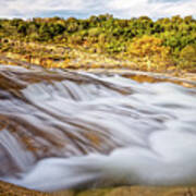 Flowing Waters Of The Pedernales River At Pedernales Falls State Park - Texas Hill Country Poster