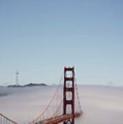 Foggy Golden Gate Poster