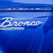 Ford Bronco Side Emblem -0827c Poster