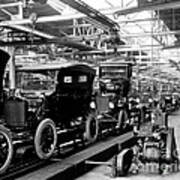 Ford Model T Assembly Line, 1920s Poster