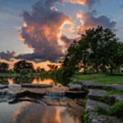 Forest Park's Deer Lake Sunset Poster