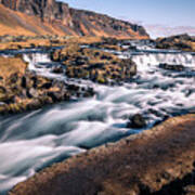 Foss Waterfall - Iceland - Landscape Photography Poster