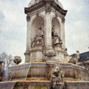 Fountain Saint Sulpice Poster
