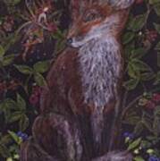Fox In The Raspberries Poster