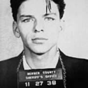 Frank Sinatra Mugshot Poster