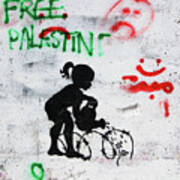 Free Palestine In Green Poster