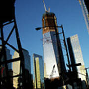Freedom Tower Under Construction In Nyc Poster
