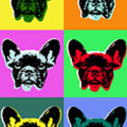 French Bulldog Pop Art Style Poster