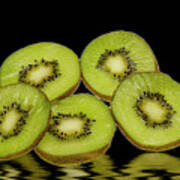 Fresh Kiwi Fruits Poster